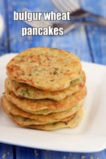 bulgur wheat pancakes recipe  | dalia chilla | healthy Indian cracked wheat pancakes |