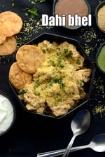 dahi bhel recipe | dahi papdi bhel |  papdi potato bhel |