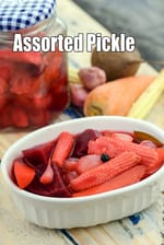 Assorted Pickle recipe, Mixed Vegetable Achar, Sabzi ka Achar