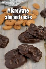 Microwave almond rocks recipe |  Microwave Badam Chocolate Rocks |  No-Bake Eggless Almond Chocolate bites |