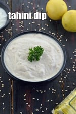 tahini dip recipe | Lebanese tahini sauce | how to make tahini | healthy tahini yoghurt dip |