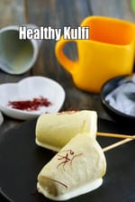 Healthy Kulfi recipe | cow milk kulfi | less sugar kulfi |