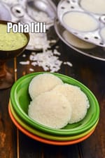poha idli | South Indian poha idli | aval idli | soft poha idli | poha idli with fermentation |