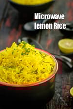 Microwave Lemon Rice Recipe |  Instant Lemon Rice (Microwave) |  Quick Lemon Rice (Microwave) |