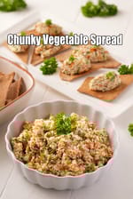 Chunky Vegetable Spread recipe | Paneer Vegetable Spread |  healthy  Indian Vegetable Spread |