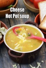 Cheese Hot Pot soup recipe | Indian Cheesy Vegetable Stew |  Vegetable cheese soup |
