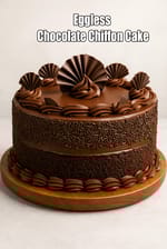 Eggless Chocolate Chiffon Cake recipe | Vegetarian Chocolate Chiffon Cake | Indian style Chocolate Chiffon Cake |