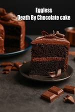 Eggless Death By Chocolate cake | Indian style Vegetarian Chocolate Fudge Cake |