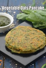 vegetable oats pancake recipe | Indian style oats pancake | healthy veg oats pancake |