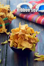 ribbon sev | ribbon pakoda | ribbon murukku | ola pakoda | ottu pakoda in south india