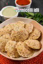 vermicelli idli recipe | instant sooji vermicelli idli | semiya rava idli |