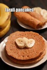 farali pancakes recipe | sweet farali pancake | buckwheat pancake for upvas |