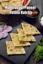 Hyderabadi Paneer Potato Kulcha recipe