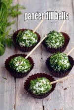 paneer dill balls recipe | cold starter | healthy paneer Indian snack |  low carb Indian snack, starter |