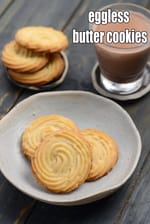 eggless butter cookies recipe | Indian cashew butter cookies | eggless butter biscuits |