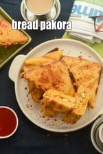bread pakora recipe | stuffed paneer bread pakora for tiffins |