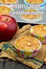Eggless Apple Cinnamon Muffin recipe | Indian style apple muffins |