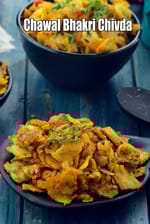 Chawal Bhakri Chivda | tandlachya bhakri cha chivda | Rice Flour Bhakri Chivda |