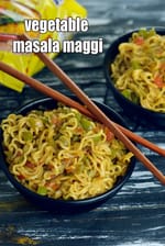 vegetable masala maggi recipe | masala maggi recipe |  Mumbai street style masala maggi noodles |