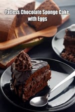 Fatless Chocolate Sponge Cake with Eggs recipe