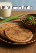 Stuffed Bajre ke Parathe |  bajra chawli paratha |
