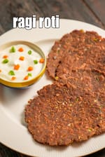 ragi roti recipe | nachni vegetable paratha |  red millet gluten free flatbread |