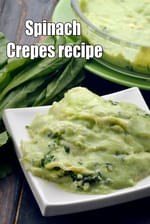 Spinach Crepes recipe, Mexican Recipes