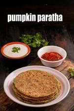 pumpkin paratha recipe | pumpkin paratha with jowar and bajra flour | healthy gluten free pumpkin roti |
