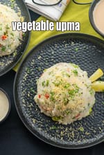 vegetable upma | vegetable rava upma | South-Indian style vegetable upma |