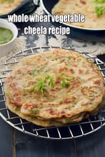 whole wheat vegetable cheela recipe | atte ka cheela |