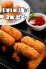 Corn and Rice Croquettes recipe, Party Recipes, Entertaining Recipes