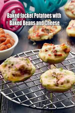 Baked Jacket Potatoes with Baked Beans and Cheese recipe, Baked potato
