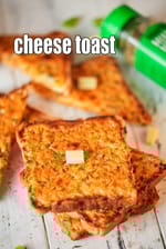 cheese toast recipe | cheese toast for kids | baked Indian cheese toast |