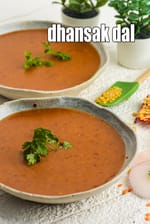 dhansak dal recipe | Parsi style veg dhansak dal | healthy vegetable dhansak |