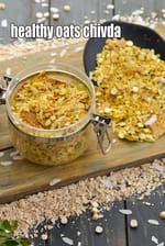 Oats and Poha Chivda recipe, Oats Chivda