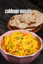 cabbage  sabzi recipe | healthy cabbage green peas sabzi |