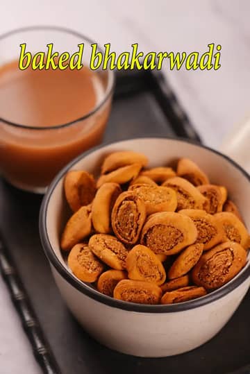 Baked Bhakarwadi Recipe (Healthy Baked Bhakarwadi)