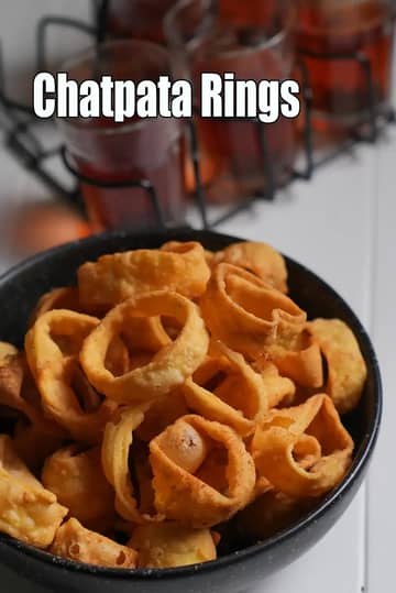 Chatpata Rings Recipe (Indian Style Crunchy Fryums)