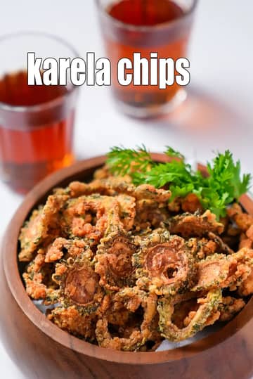 Karela Chips Recipe (Bitter Gourd Chips)