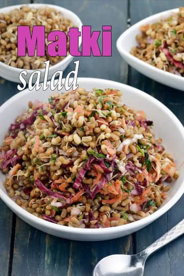 Matki Salad Recipe (Healthy Sprouts Salad)