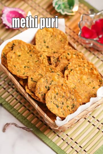 Methi Puri Recipe (Kadak Puri)