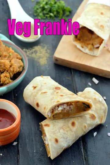 Veg Frankie Recipe (Mumbai Roadside)