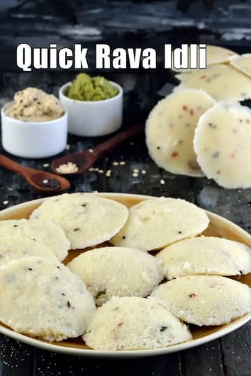 Rava Idli Recipe (How To Make Rava Idli)