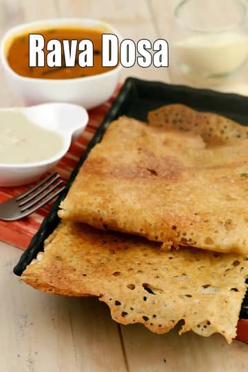 Rava Dosa Recipe (Instant Rava Dosa)