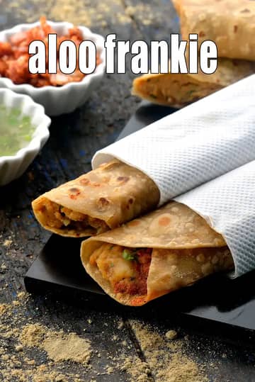 Aloo Frankie Recipe (How To Make Aloo Frankie)