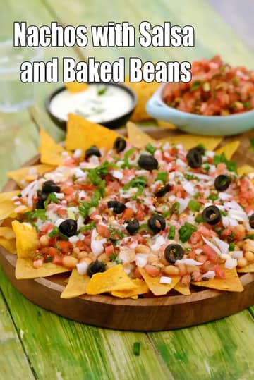 Nachos With Salsa And Baked Beans Recipe