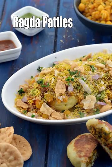 Gujarati Ragda Patties Recipe (Gujarati Style Ragda Pattice)