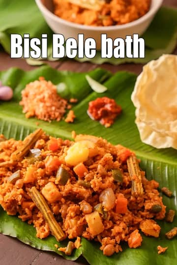 Bisi Bele Bath Recipe (Karnataka Style Bisibele Bath)
