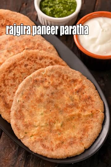Rajgira Paneer Paratha Recipe (Farali Paratha)