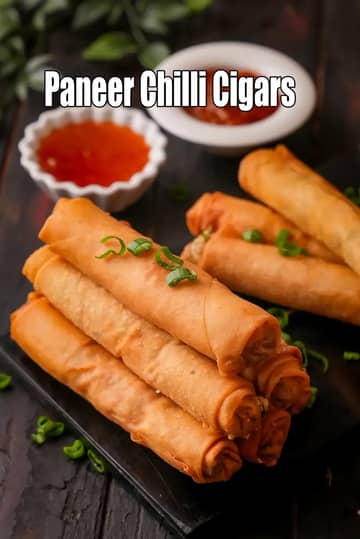 Paneer Chilli Cigars Recipe